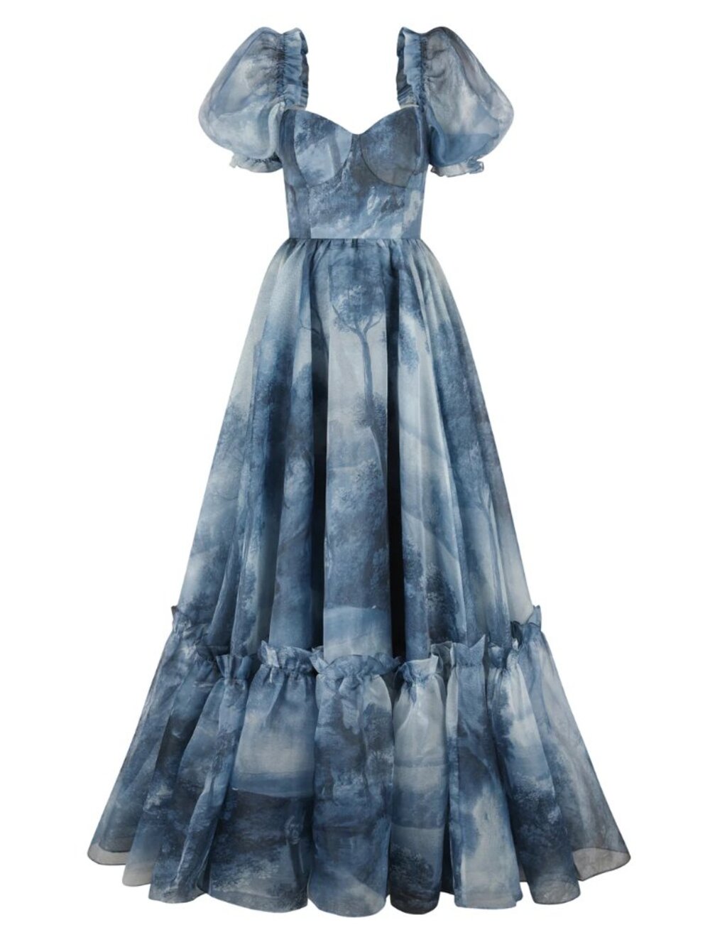 The British Toile Landscape Ritz Gown - M